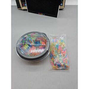 Hundreds Of Lite Bright Pegs Lot Of Bag And Dish